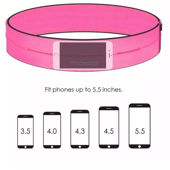 MoKo RUNNING Waist BELT (Magenta) - Large - Picture 5 of 7